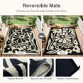 thumbnail image 5 of Moynesa 4'x6' Outdoor Rugs Waterproof, Plastic Straw RV Rugs for Outside, Large Portable RV Outdoor Rugs for Camping, Reversible Flower Picnic Mat for Camper Garden Tent, 5 of 10