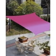 thumbnail image 3 of Sun Shade Sail 8x10Ft Gradient Rose Red and Purple Uv Block Sunshade Canopy Outdoor Shade Cover Rectangle Shade Cloth For Patio Garden Yard Deck Pergola, 3 of 6