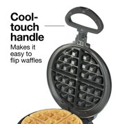 Proctor Silex Belgian Waffle Maker with Removable Non-Stick Grids, Roataing Waffle Iron, Black