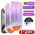 thumbnail image 1 of 1-2PCS Oleophobic Coating Dust Free Easy Installation Screen Protector For IPhone 16 13 11 12 14 15 Pro Max XS XR 14 Plus Glass, 1 of 6