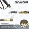 thumbnail image 4 of 6 Pcs Rotule de Nettoyeur Haute Pression, Raccord Fileté Mâle NPT 3/8 Pouce, Acier Inoxydable, Raccord Libre au Tuyau, 6 x Rotule de Nettoyeur Haute Pression, Argent, 4 of 8