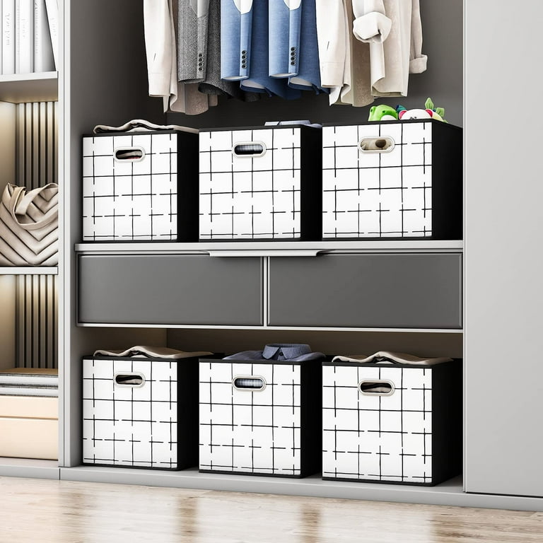 Foldable Closet Storage Box, Large Capacity Storage Bins Closet Organizer  System