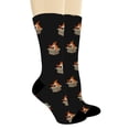 thumbnail image 2 of ThisWear Funny Fox Print Socks Fox in Box Fox Socks for Men and Women Fox Clothing 1-Pair Novelty Crew Socks, 2 of 5
