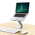 thumbnail image 2 of facefd Tablette Stand Aéré Ergonomique en Alliage d'Aluminium Réglable Ordinateur Portable Stand Support Ordinateur Portable Pliable Support de Bureau pour Ordinateur Portable, 2 of 6