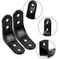 thumbnail image 4 of 10 soportes de esquina de 50 x 50 mm, soporte de ángulo recto de metal de 90 grados, soporte de estante en forma de L para estante de madera, gabinete, silla, mesa, negro, 4 of 5