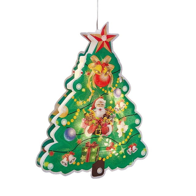 Amdohai Christmas Hanging Lights LED Window Lights With Suction Cup Battery