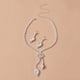thumbnail image 3 of Fiudx Conjunto de Collar, Pulsera y Pendientes con Perlas y Diamantes para Mujer, Colgante y Accesorios, 3 of 7