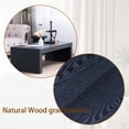thumbnail image 5 of 47.6" Modern Black Ribbed Coffee Table – Rectangular Low Profile Center Table for Living Room, 5 of 13