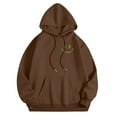 thumbnail image 4 of Bjutir Women Hoodie Sweatshirts Pickle Sweatshirt Hoodie In My Pickle Sweatshirt Fall Fashion Clothes 2024 Trendy Funny Graphic Pullover Coffee, 4 of 5