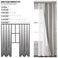 thumbnail image 4 of Mainstays 4 Piece Wave Jacquard Window Curtains Panel Set, Dark Grey, 27.5" W x 84" L, 4 of 6