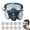 With glasses, variant on Respirator Mask without Glasses, High-Quality Rubber, Advanced Filtration 95%, Washable & Reusable, Adjustable Headband for Industrial Grinding, Welding, Mining, Dust Protection