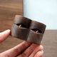 thumbnail image 3 of Caja Anillos Corazón Madera Nogal Para De Boda Transparente Blanco, 3 of 5