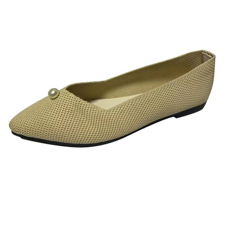 

Up to 30% off! Kukoosong Womens Comfort Flats Womens Mesh Shoes Slip-On Comfort Fashion Comfortable for Walking Slip on Casual Shoes for Women Beige 35