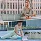 thumbnail image 5 of Guardurnaity Bolso del refuerzo de la yoga del poliéster con los accesorios ajustables del gimnasio de los amantes de la yoga de la correa para el Envolturas para manijas de equipaje beige, 5 of 6