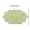 thumbnail image 5 of Home Weavers Allure 100% Cotton Tufted Bath Rug, Soft, Absorbent, Non-Slip, Machine Washable Mat, 24"x40" Rug for Bathroom Floor, Shower & Vanity â€“ Quick Dry Rug, Green, 5 of 9