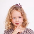 thumbnail image 3 of Crystal Hair Crown Comb Attractive Tiara Headdress Hair Accessory for kids Children Girls (Pink), 3 of 3