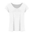thumbnail image 4 of MIUOWANP Women's Sleeveless Tops Casual Summer Loose Breathable Short Sleeve Blouse Size XXXL(14)White, 4 of 8