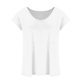 thumbnail image 4 of Fiudx Ofertas Del Día Blusas de Manga Casquillo de Color Sólido para Mujer Camisetas Sin Mangas Básicas de Ajuste Holgado Informal, 4 of 7