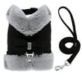 thumbnail image 3 of Cute Bow Fleece Dog Harness and Leash set Pet Puppy Vest Jacket with Warm Collar, 3 of 6