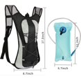 thumbnail image 4 of Hydration Pack Backpack, Water Backpack with 2L Bladder, for Hiking, Insulated Suitable Cycling, Running, Rock Climbing and Other Outdoor Activities, black, 4 of 7