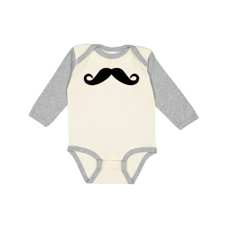 

Inktastic Mustache Gift Baby Boy or Baby Girl Long Sleeve Bodysuit