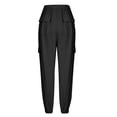 thumbnail image 6 of Patlollav Fall Winter Women Casual Trousers,Ladies High Waist Drawstring with Multi-Pockets Long Pants, 6 of 6
