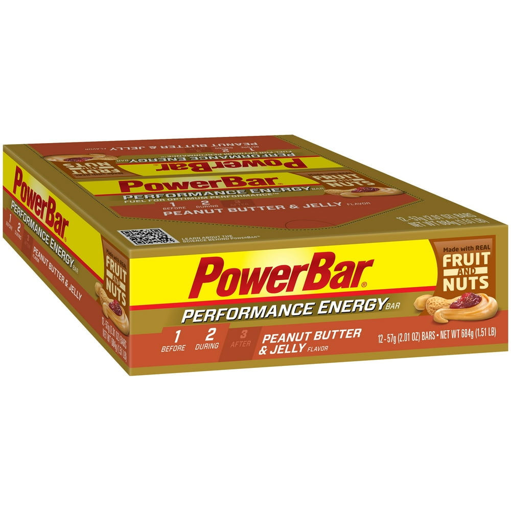 PowerBar Performance Energy Bar, Peanut Butter and Jelly, 2.29 Oz