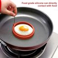 thumbnail image 2 of Xingzhi Moule Rond en Silicone pour Ufs Frits Antiadhésif avec Poignée, Orange, 2 of 9