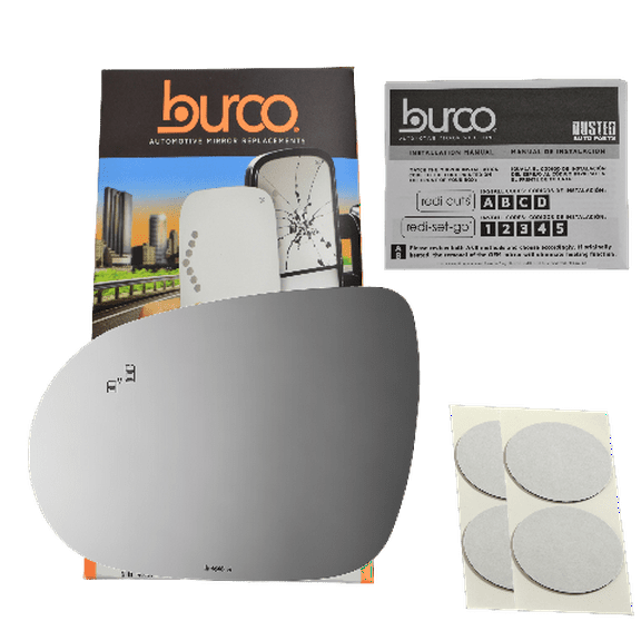 Burco Side View Mirror Replacement Glass - Clear Glass - 4646B