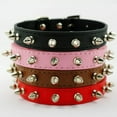 thumbnail image 5 of Pu Leather One Row Of Adjustable Dog Collar With Nails, 5 of 5