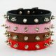 thumbnail image 5 of PU cuero una fila de collar de perro ajustable con clavos MFZFUKR CPB-US-YY595-4, 5 of 5