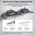 thumbnail image 3 of Sedalip 4-Pack Garage Wall Shelves, 2' x 3' Modular Steel Wall Mounted Storage Shelves for Tools, Bins, Tires, Black, 3 of 8