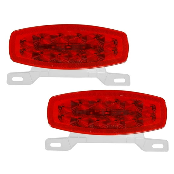 Dream Lighting 8.5" LED Tail License Light,Marker Light,with Bracket,Driver Side,for RV Trailer Truck,12Volts,2-Pack