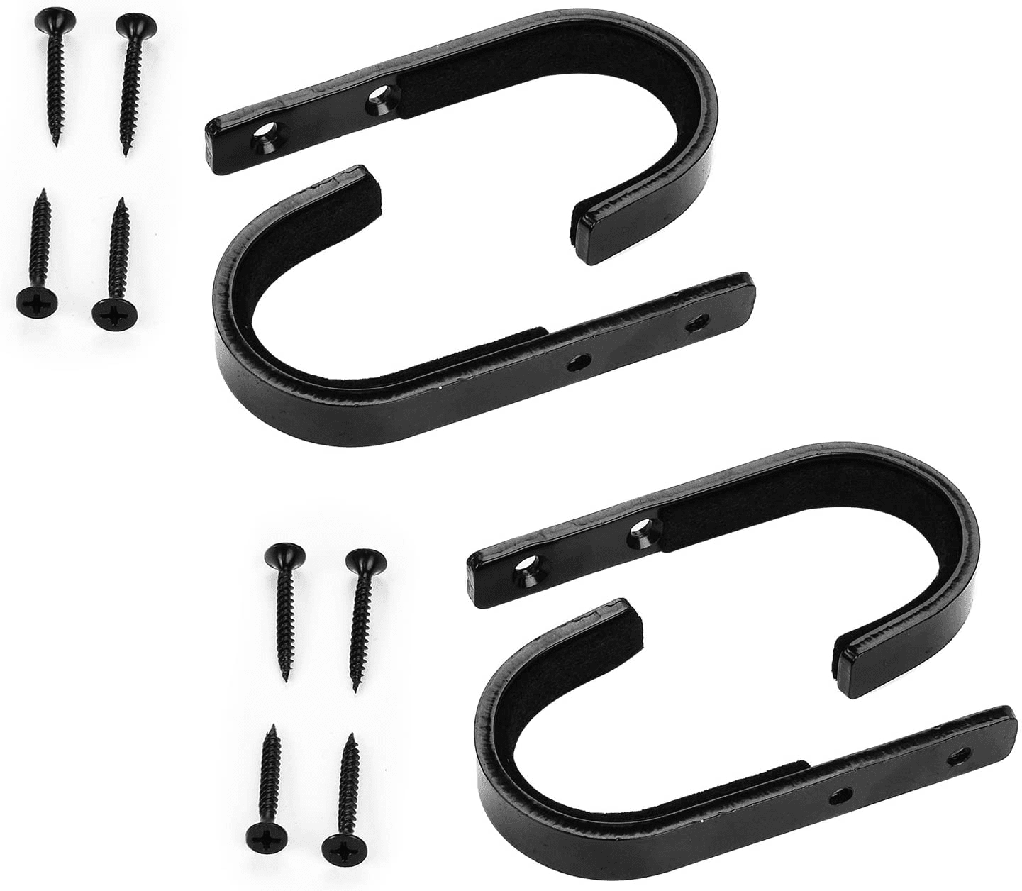 Gun Rack Shotgun Hooks Rifle Hangers Archery Bow Felt Lined Wall Mount Storage