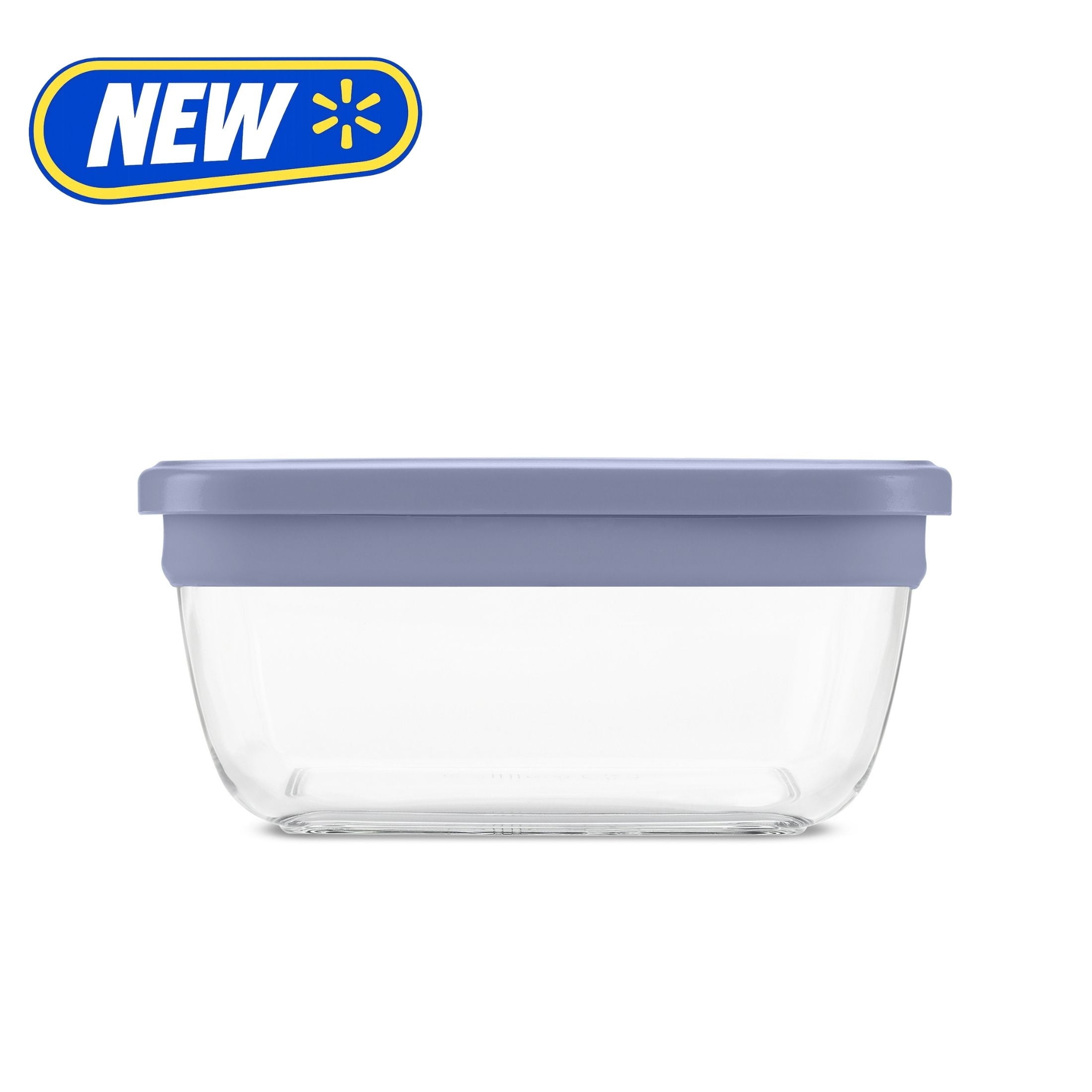 (2 pack) ElloFresh Stack Glass 7cup Food Storage Container, Ideal Use for Meal Prep and Batch Cooking