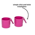 thumbnail image 5 of Diono Car Seat Cup Holders for Radian, Everett and Rainier Car Seats Perfect for Drinks, Snacks and Toys, Pack of 2, Purple Plum, 5 of 11