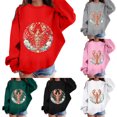 thumbnail image 4 of XAOFW Girls Boys Marine Animal Printed Long Sleeve Crew Neck Sweatshirts Loose Fit Casual Pullover For Toddler Kids Trendy Top 7-8 Years, 4 of 4