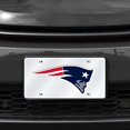 thumbnail image 2 of Placa de matrícula metálica láser Rico Industries New England Patriots Plateada 6 x 12 pulgadas, 2 of 3