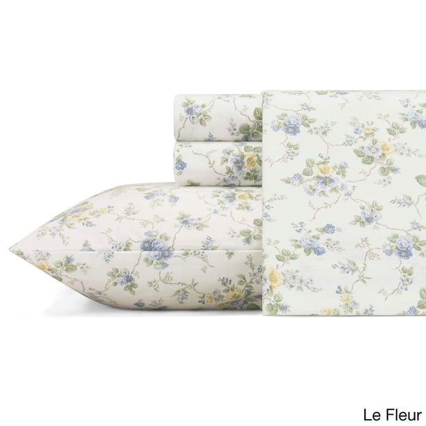 Laura Ashley Cotton Flannel Deep Pocket Sheet Set Com Laura Ashley Cotton Flannel Deep Pocket, Extra Deep Pocket King Sheets Bed Bath And Beyond