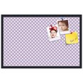 thumbnail image 2 of PinPix 34x22 Custom Cork Bulletin Board Light Purple Clover Poster Board Has a Fabric Style Canvas Finish, Framed in Light Purple Clover, by ArtToFrames (PinPix-539), 2 of 5