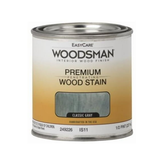 0.5 Pint Woodsman Oil Base Interior Stain, Classic Gray