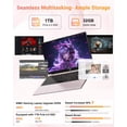 thumbnail image 4 of 15.6" IPS FHD Gaming Laptop 32GB DDR5 RAM 1TB SSD AMD Ryzen 7 8745HS (8C/16T Up to 4.9GHz) with Radeon 780M Graphics 100W Type-C Backlit Keyboard RoseGold, 4 of 7