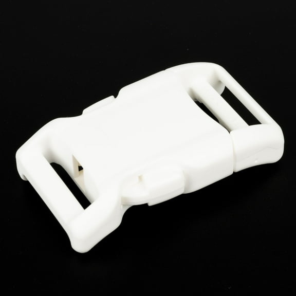 25 - 1 inch White YKK Contoured Side Release Plastic Buckle