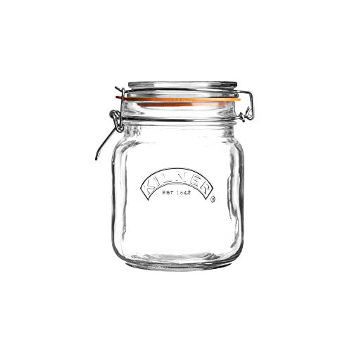 Kilner Square Clip Top Spice Jar 70ml/2.3 US fl oz Box Of 12 