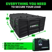 Rhino USA Rooftop Cargo Carrier (17.7 Cubic Feet) Heavy Duty Waterproof Roof Top Bag Lock Included