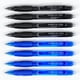 thumbnail image 2 of bolígrafos de gel borrables retráctiles de 15 ml con punta fina (sin corrector), 4 tintas negras y 4 azules para completar sudokus y crucigramas., 2 of 7