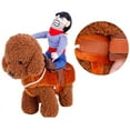 thumbnail image 6 of LANFENG Cowboy Rider Dog Costume for Dogs Clothes Knight Style with Doll and Hat for Halloween Christmas Holiday Day, 6 of 8