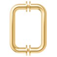 thumbnail image 4 of CRL GENS3BR Polished Brass Geneva Shower Pull and Hinge Set, 4 of 8