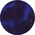 thumbnail image 1 of Ahgly Company Machine Washable Indoor Round Transitional Purple Amethyst Purple Area Rugs, 3' Round, 1 of 7