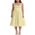 thumbnail image 1 of POINTERTECK Women Summer Sleeveless Solid Color High Waist Midi Cami Dress, 1 of 5